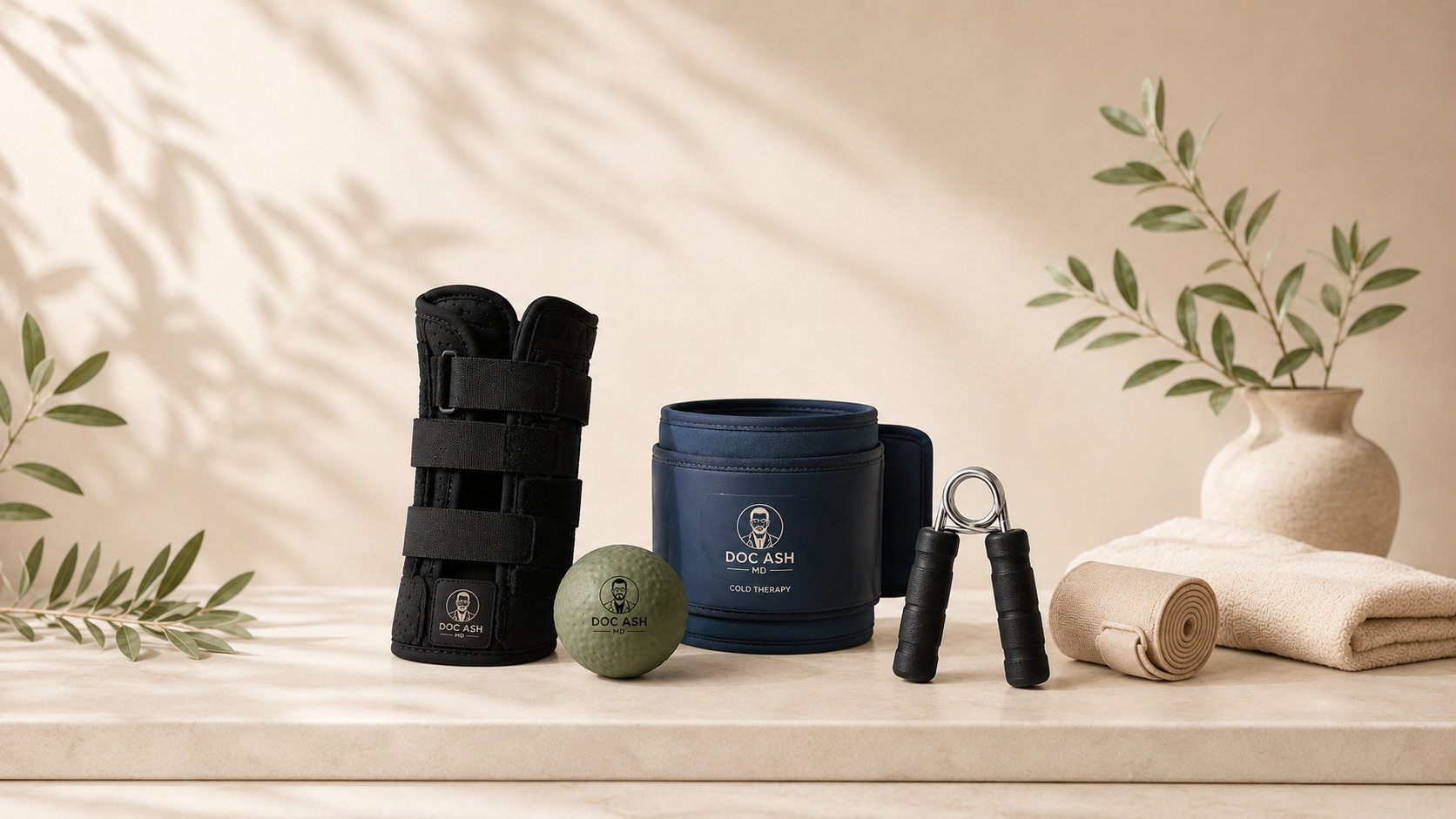 Doc Ash MD hand and wrist recovery product collection